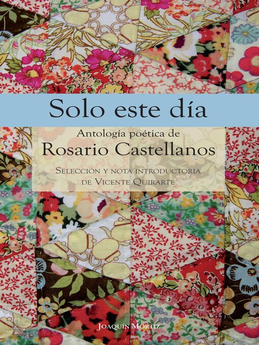 Title details for Solo este día by Rosario Castellanos - Wait list